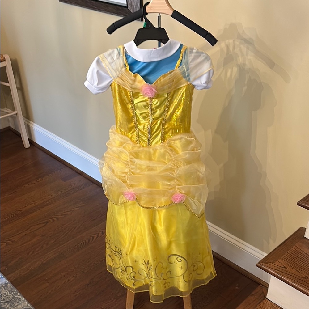 Disney Golden Princess Dress with Pink Accents